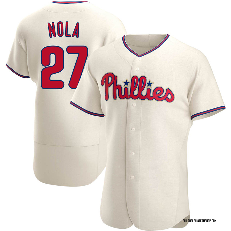 Aaron Nola Philadelphia Phillies Nike Youth Name & Number T-Shirt - Red