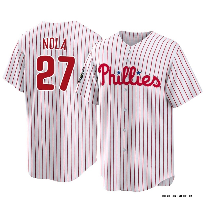 Aaron Nola Youth Philadelphia Phillies 2022 World Series Home Jersey -  White Replica