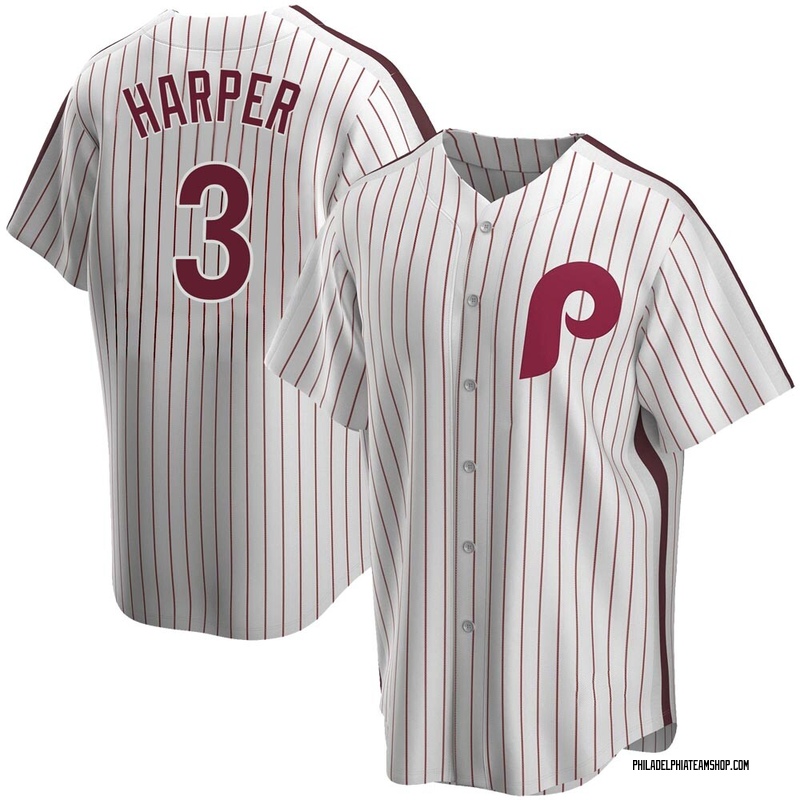 3 Supporter Baseball Jersey Youth Cool Basic Standby Jersey-white-3XL Bryce Harper Mens Phillies No 