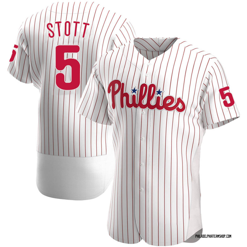 Nike Philadelphia Phillies BRYSON STOTT Sewn Throwback Baseball Jersey –