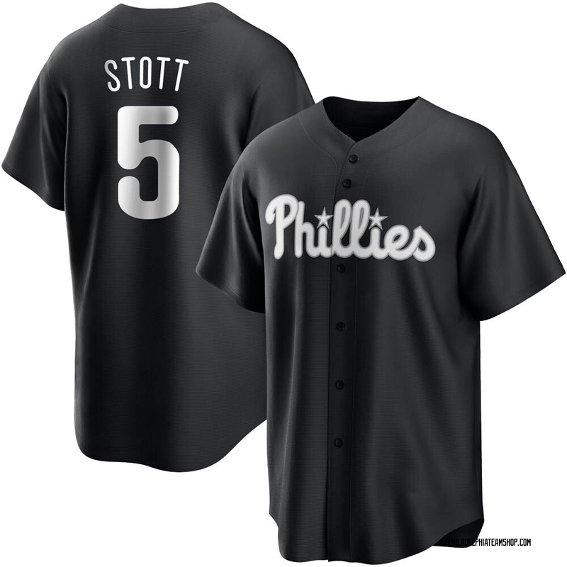 Nike Philadelphia Phillies BRYSON STOTT Sewn Throwback Baseball Jersey –