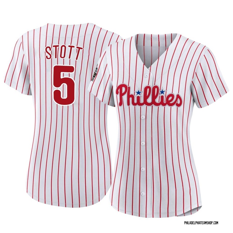Nike Philadelphia Phillies BRYSON STOTT Sewn Throwback Baseball Jersey –