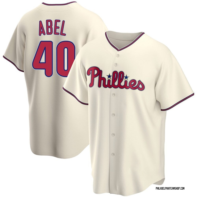 Mick Abel Men's Philadelphia Phillies Alternate Jersey - Cream Replica