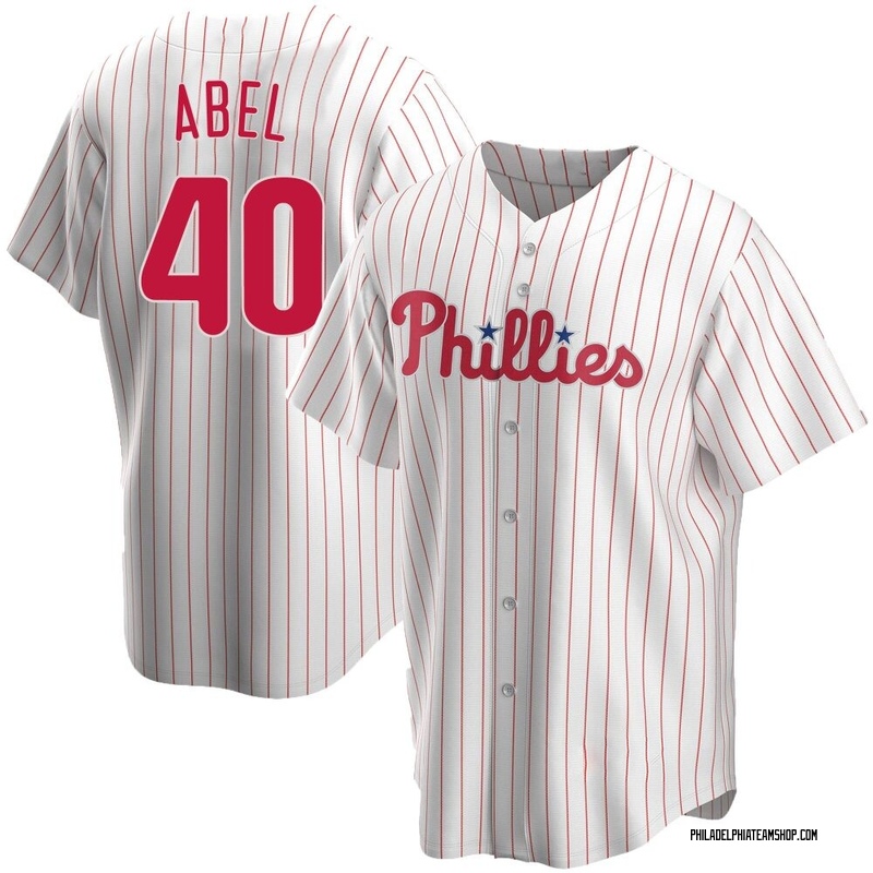 Mick Abel Men's Philadelphia Phillies Home Jersey - White Replica