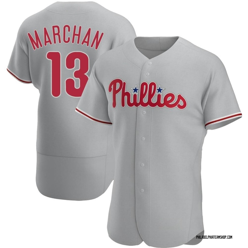 Rafael Marchan Men's Philadelphia Phillies Road Jersey - Gray Authentic