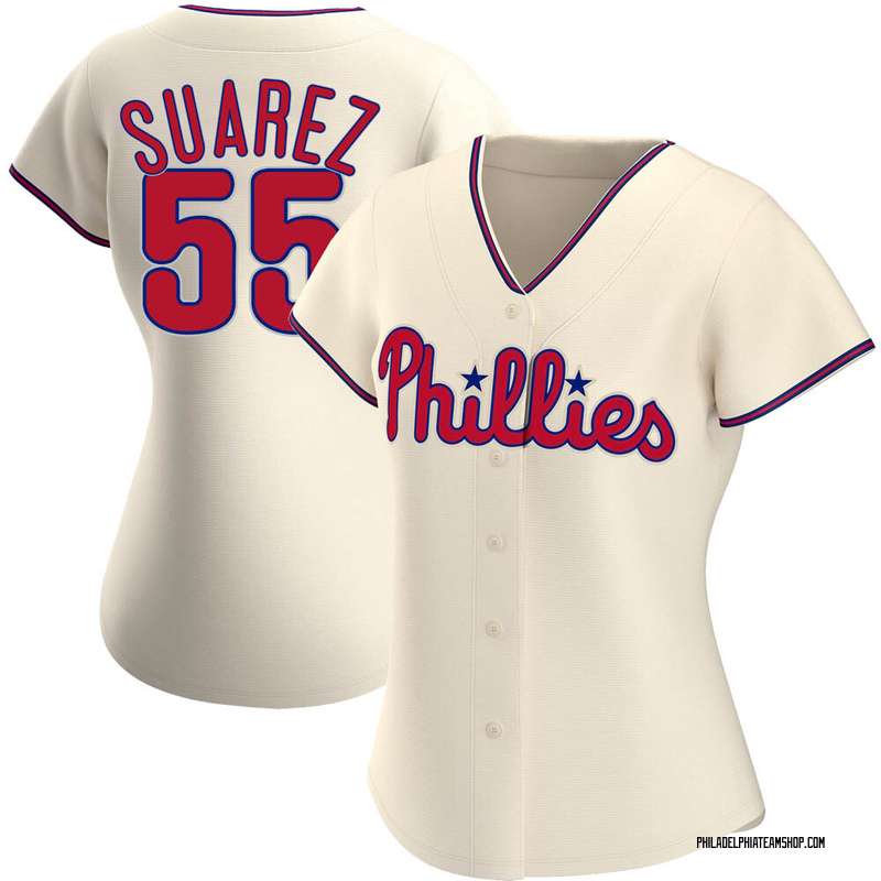 مفتاح ٩٧٣ 100% authentic Women's Philadelphia Phillies #55 Ranger Suarez ... مفتاح ٩٧٣