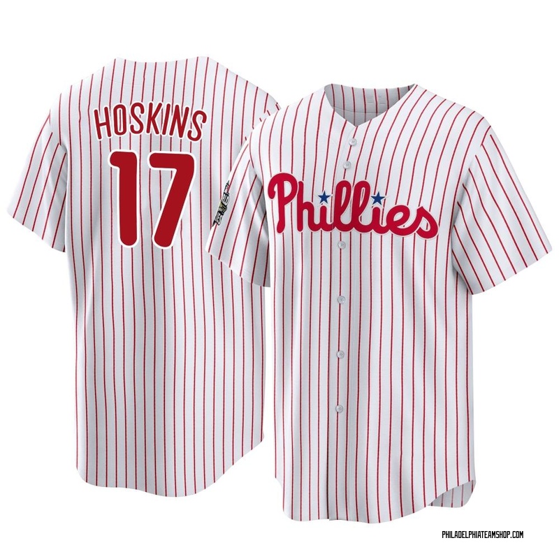 Rhys Hoskins Youth Philadelphia Phillies 2022 World Series Home Jersey -  White Replica