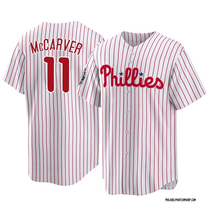 Tim McCarver Men's Philadelphia Phillies 2022 World Series Home Jersey - White Replica