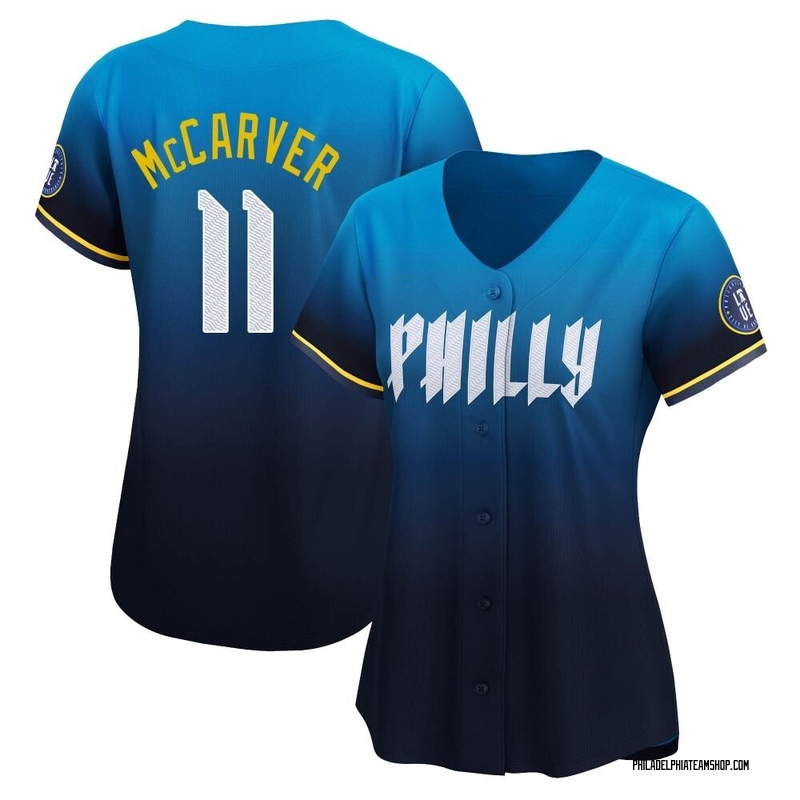 Tim McCarver Women's Philadelphia Phillies 2024 City Connect Jersey - Blue Limited