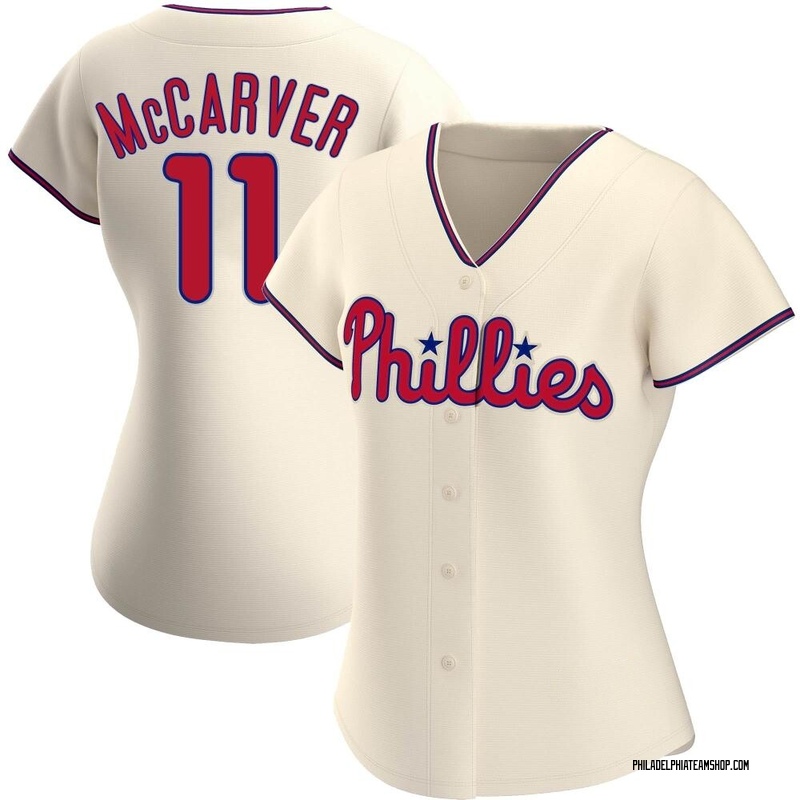 Tim McCarver Women's Philadelphia Phillies Alternate Jersey - Cream Replica
