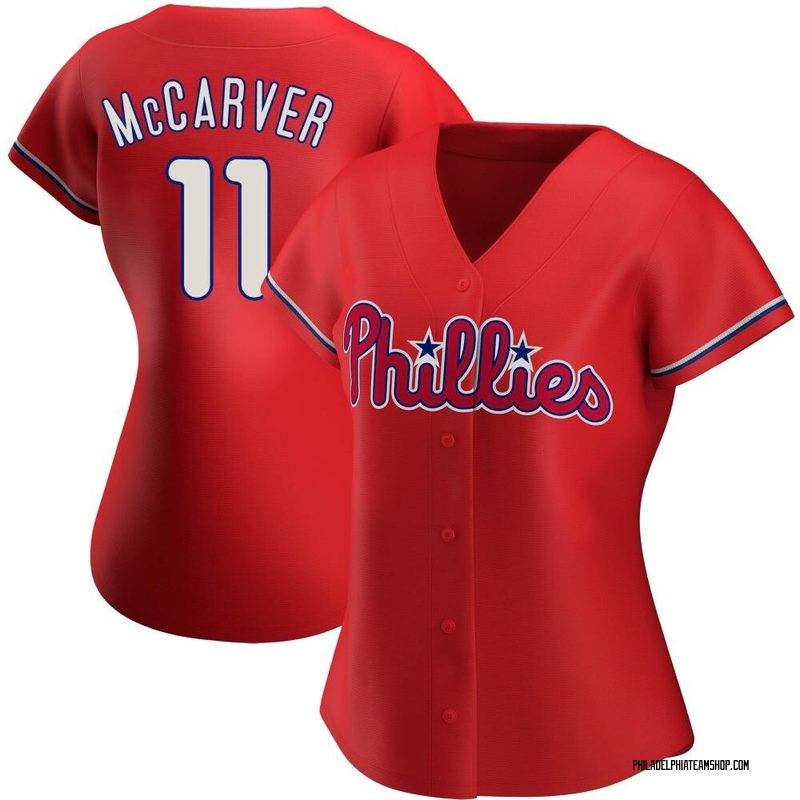 Tim McCarver Women's Philadelphia Phillies Alternate Jersey - Red Replica