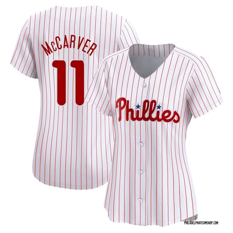 Tim McCarver Women's Philadelphia Phillies Home Jersey - White Limited