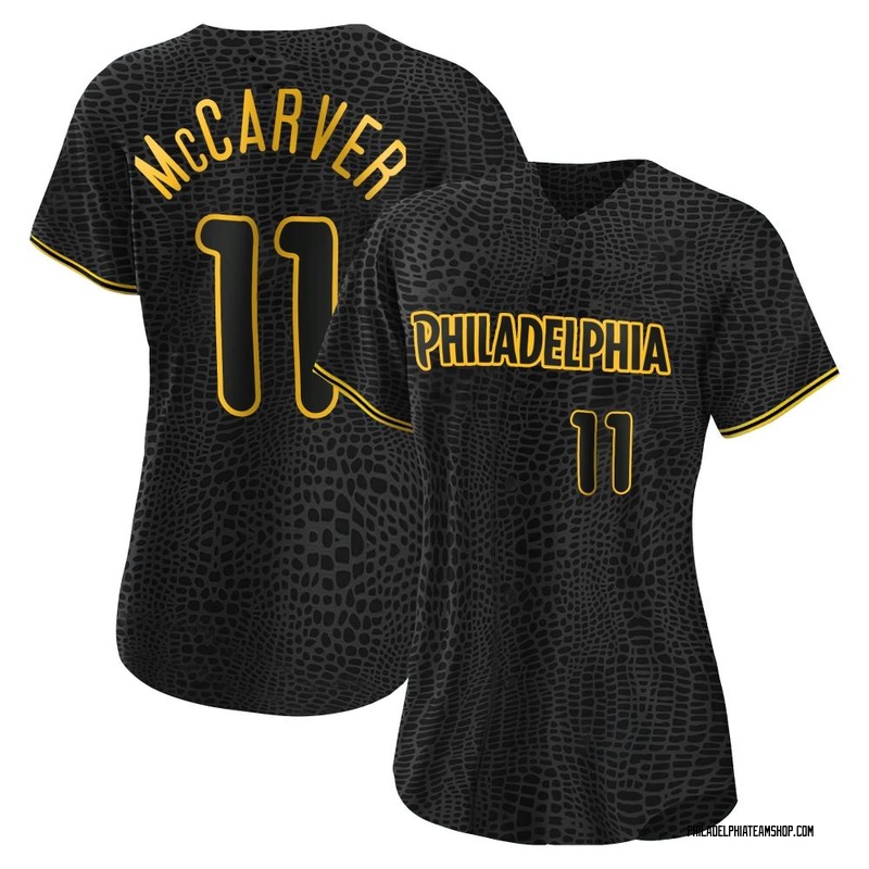 Tim McCarver Women's Philadelphia Phillies Snake Skin City Jersey - Black Replica