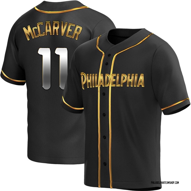 Tim McCarver Youth Philadelphia Phillies Alternate Jersey - Black Golden Replica