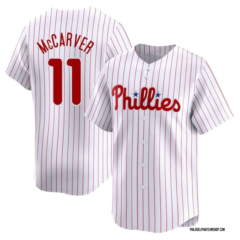 Tim McCarver Youth Philadelphia Phillies Home Jersey - White Limited