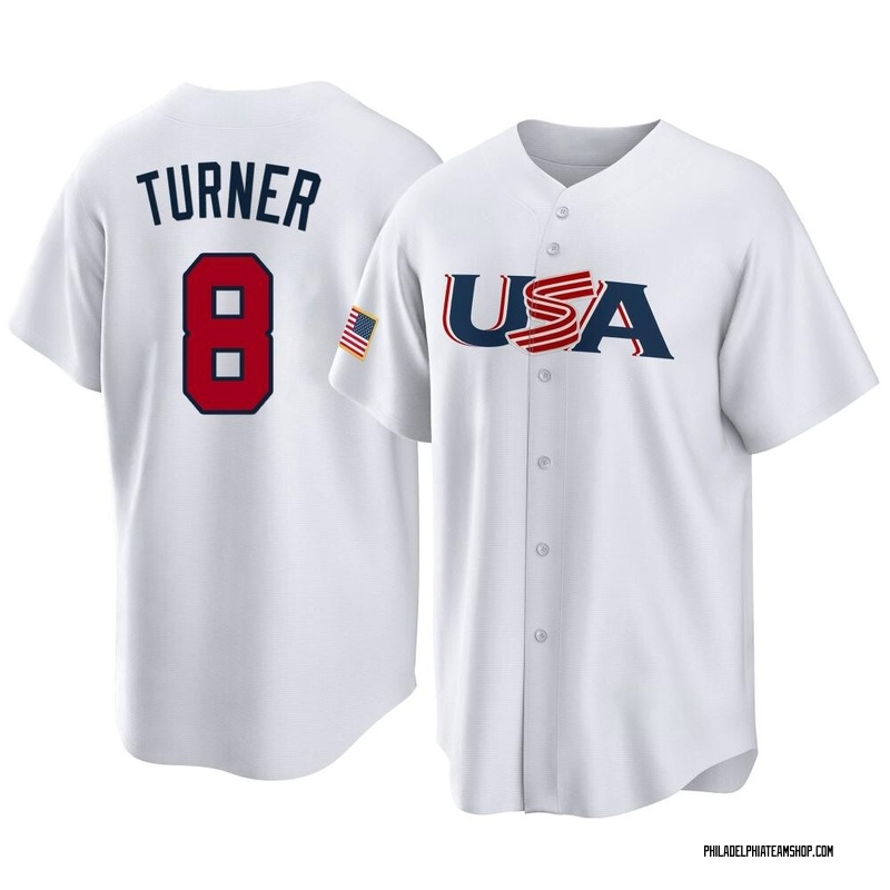 Trea Turner #7 Philadelphia Phillies Cream Cool Base Stitched Jersey Pick  Size.