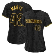 Yunior Marte Women's Philadelphia Phillies Snake Skin City Jersey - Black Authentic