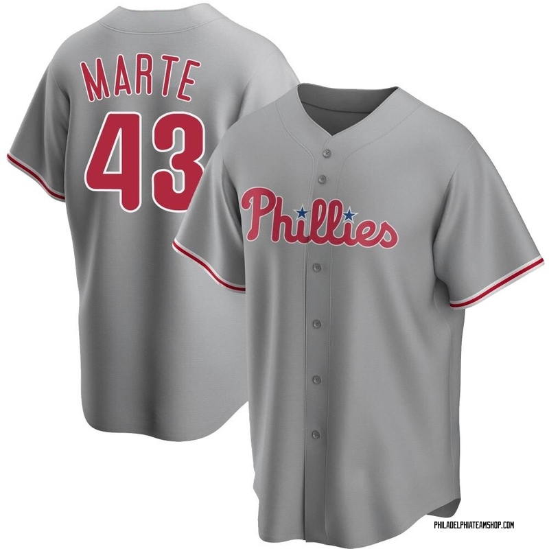 Yunior Marte Youth Philadelphia Phillies Road Jersey - Gray Replica